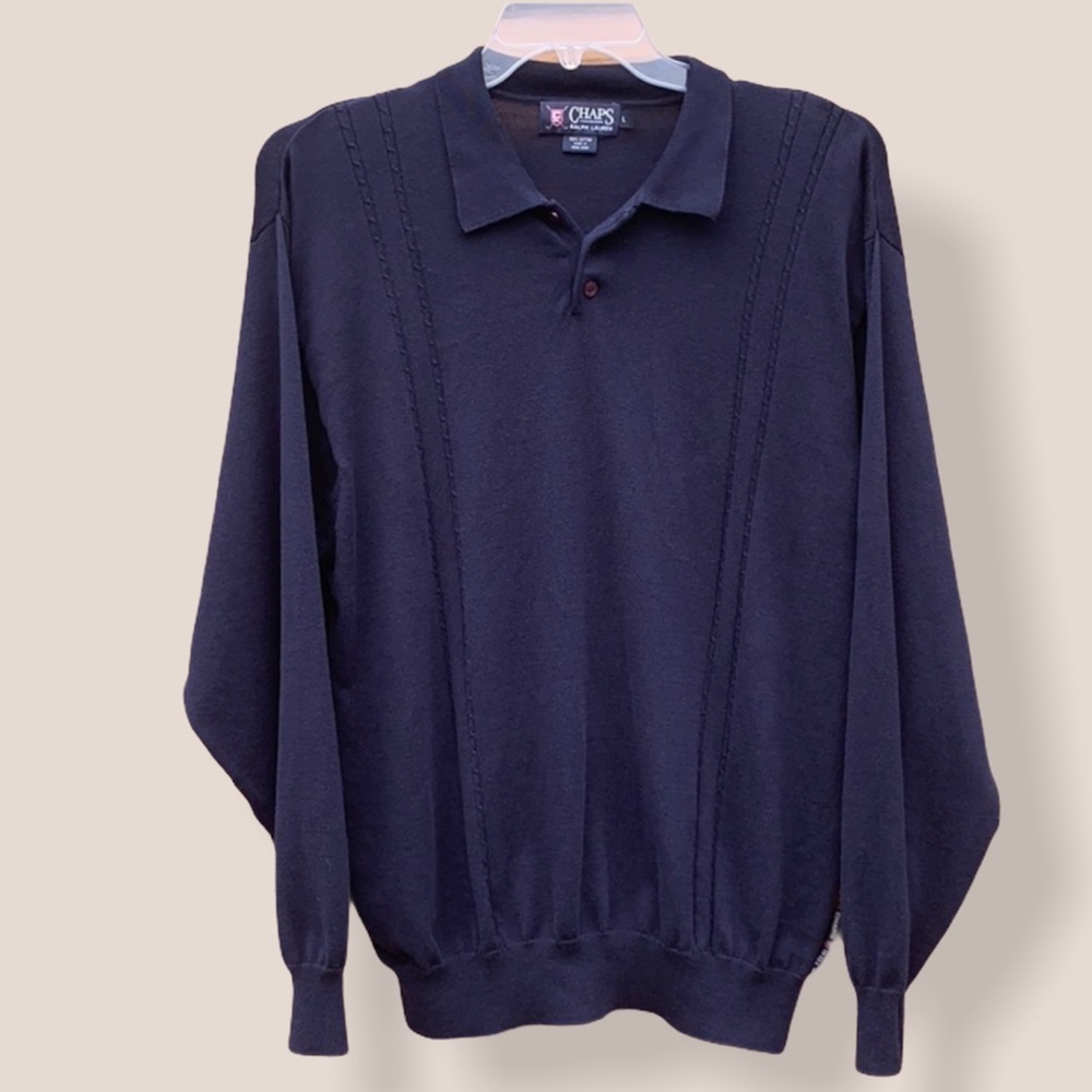 Ralph Lauren Chaps Golf sweater Large long sleeve
